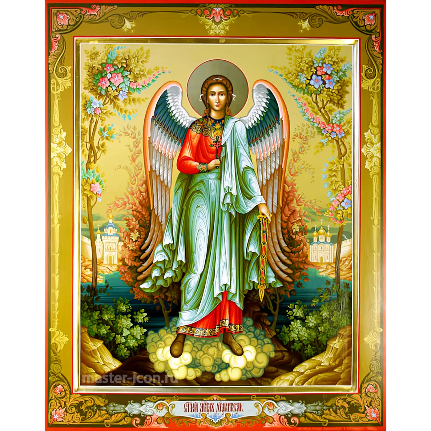 angel-hranitel-rukopisnaya-ikona-1 Ангел Хранитель рукописная икона